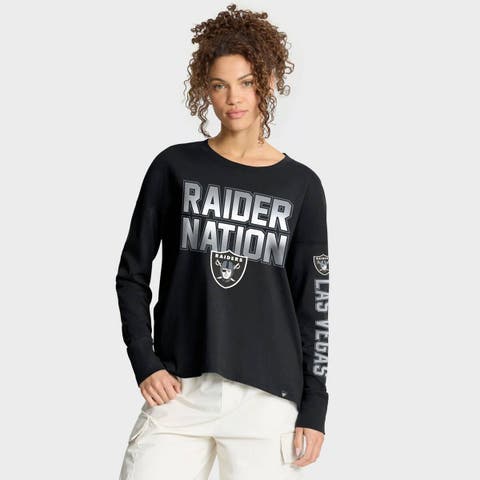 Women's Fanatics Black Las Vegas Raiders Hometown Legacy Long Sleeve T-Shirt