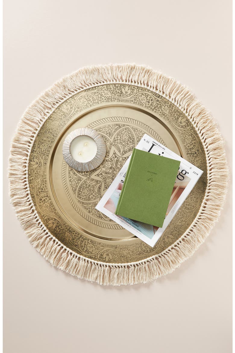 Anthropologie Lina Decorative Tray, Alternate, color, BROWN