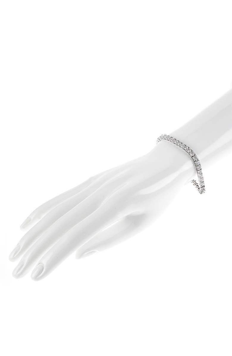 CZ by Kenneth Jay Lane Round CZ Tennis Bracelet, Alternate, color,