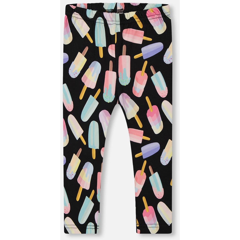 DEUX PAR DEUX DEUX PAR DEUX LITTLE GIRL'S PRINTED CAPRI LEGGINGS ICE LOLLIPOPS