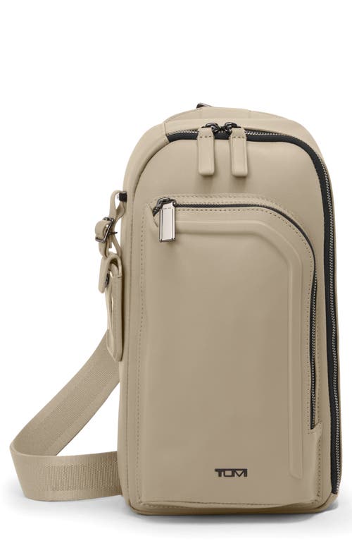 TUMI Harrison Gregory Leather Sling Bag in Limestone at Nordstrom