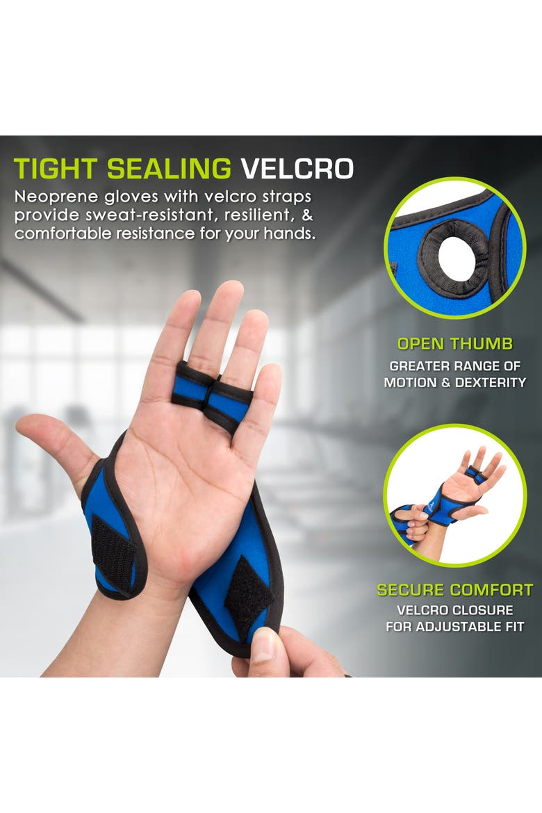 Weighted Sculpting Gloves, Alternate, color, Blue