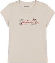 abercrombie kids Kids' Floral Logo Raglan