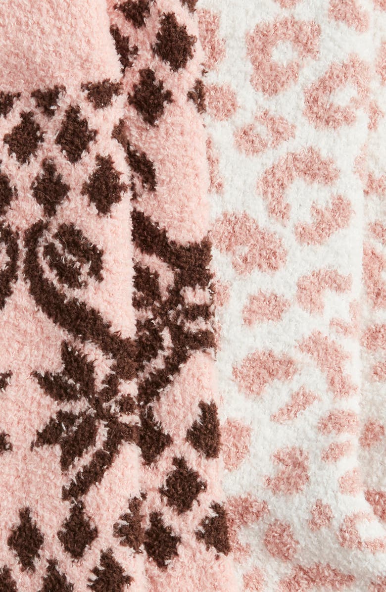 Nordstrom Cozy Assorted 2-Pack Crew Socks, Alternate, color, Animal Chic