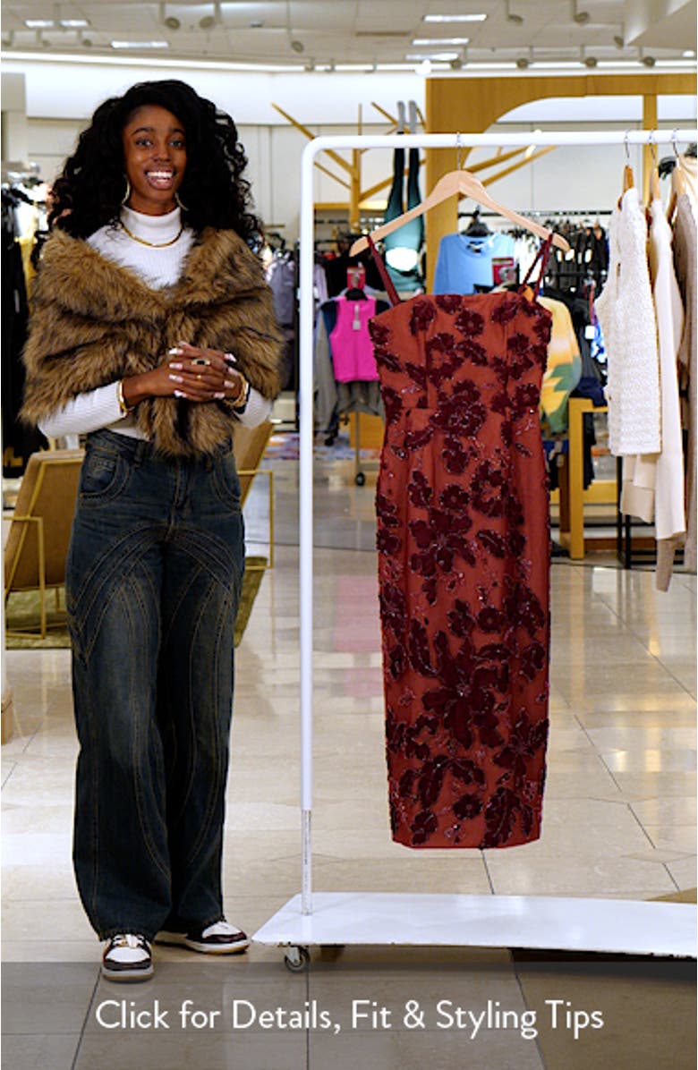 Gemma Beaded Floral Cocktail Dress, sales video thumbnail