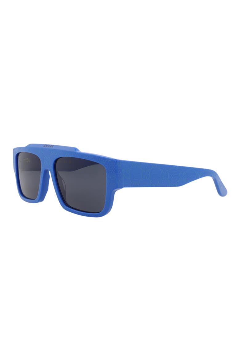 Novelty 56mm Square Sunglasses, Alternate, color, BLUE