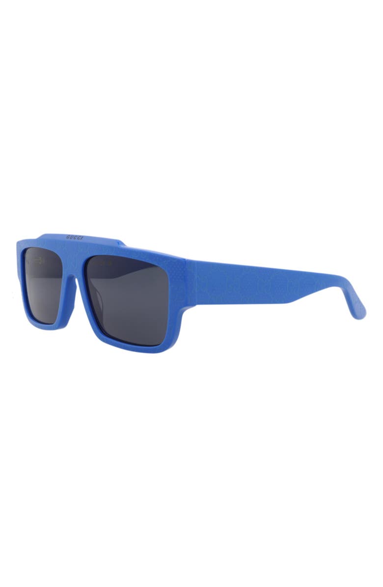 Gucci Novelty 56mm Square Sunglasses, Alternate, color, Blue