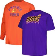 FANATICS Men's Fanatics Branded Purple/Orange Phoenix Suns Big & Tall Short Sleeve & Long Sleeve T-Shirt Set