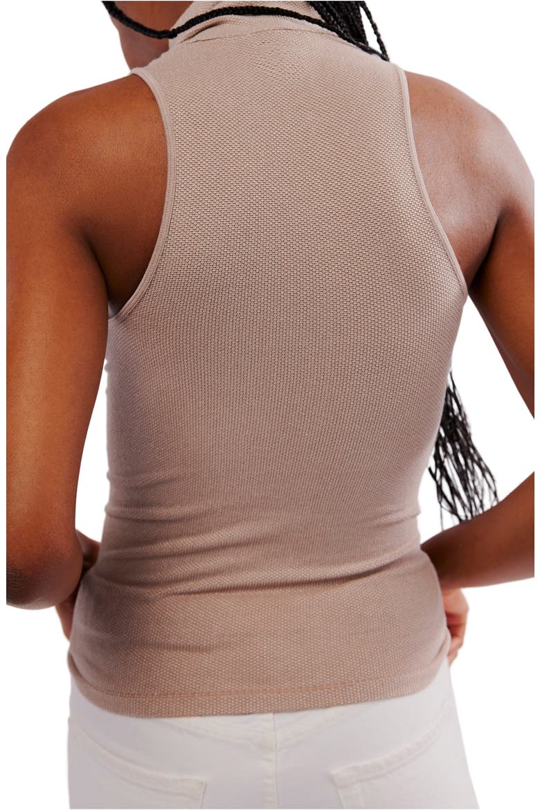 Always Ready Turtleneck Shell, Alternate, color, MOCHA MERINGUE