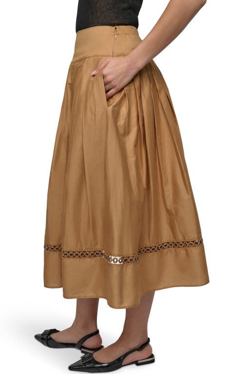 Dkny Drop Waist Cotton Voile Skirt