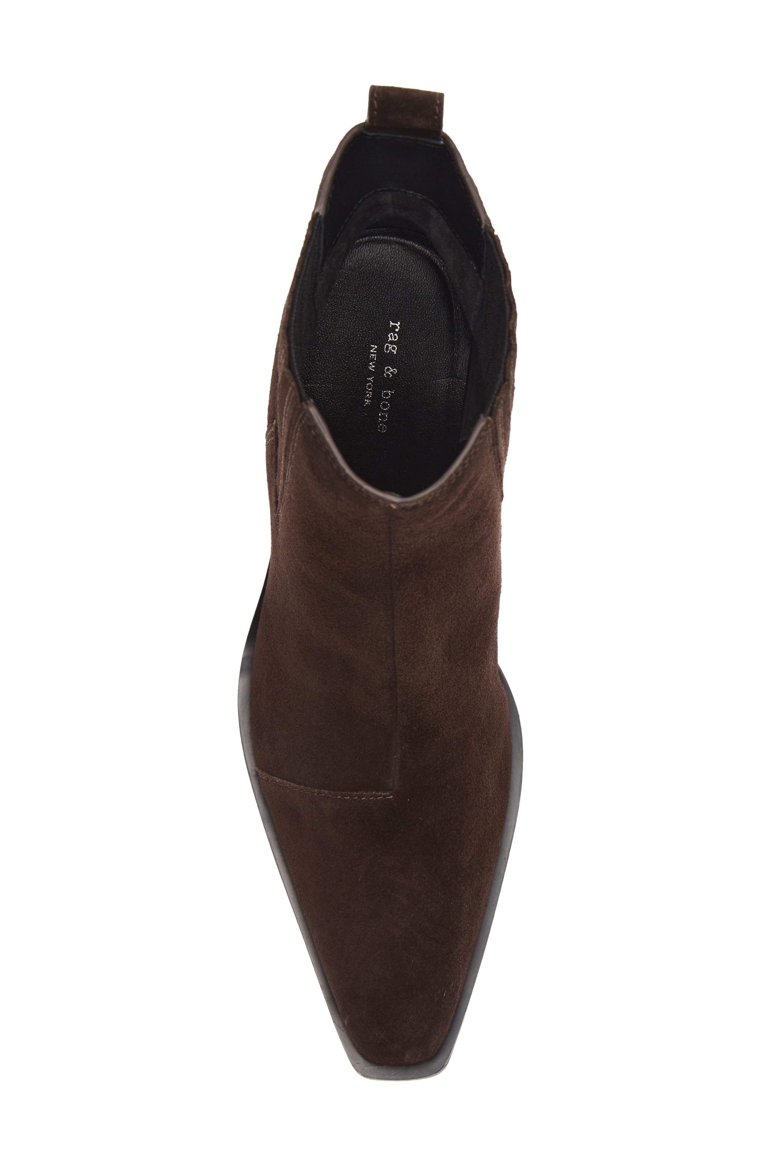 Newbury Chelsea Boot, Alternate, color, DARK CHOCOLATE SUEDE