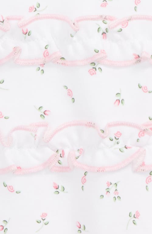 Kissy Kissy Garden Roses Ruffle Bubble Romper In White