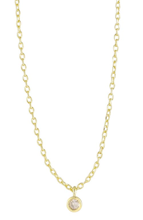 st. Moran Round Cut Diamond Pendant Necklace in Gold at Nordstrom