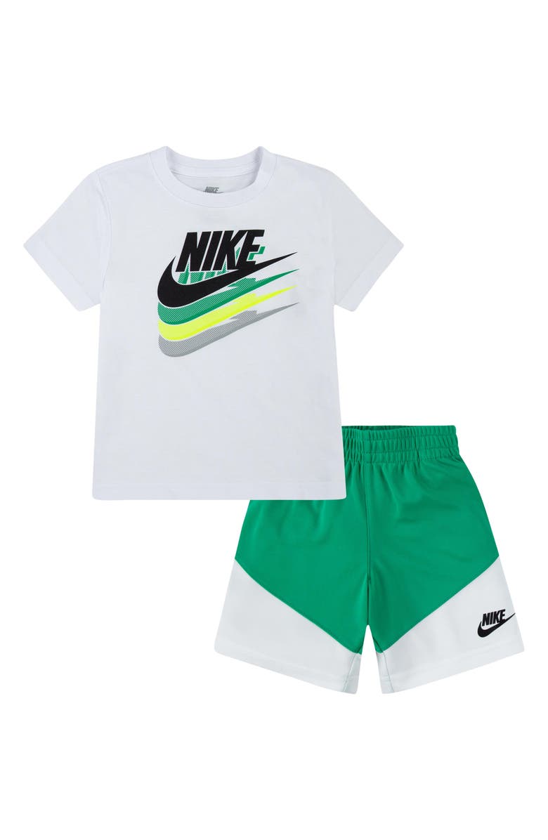Nike Kids' T-Shirt & Colorblock Shorts Set, Main, color, 