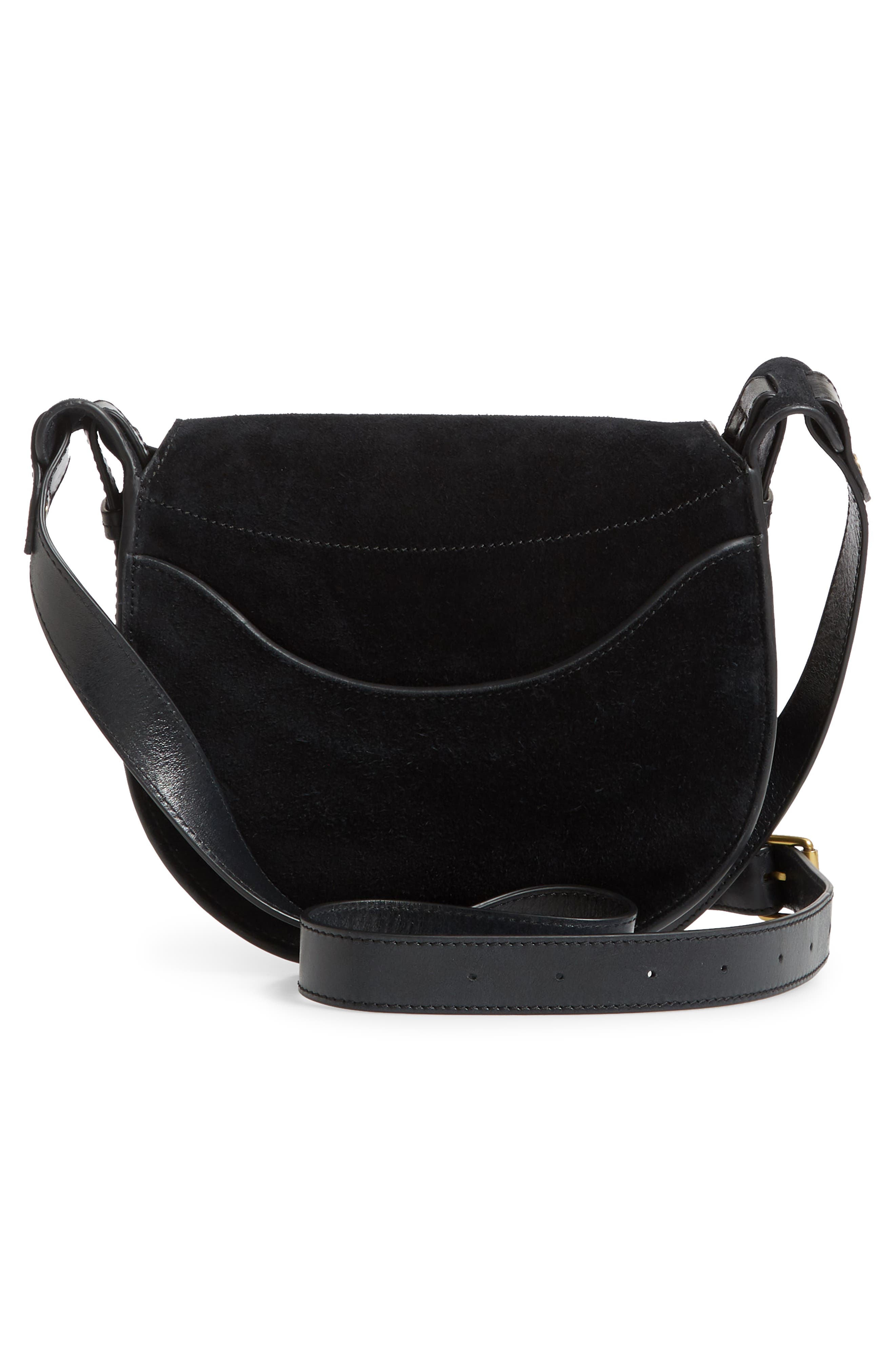 Isabel Marant Botsy Calfskin Suede Shoulder Bag, Alternate, color, 