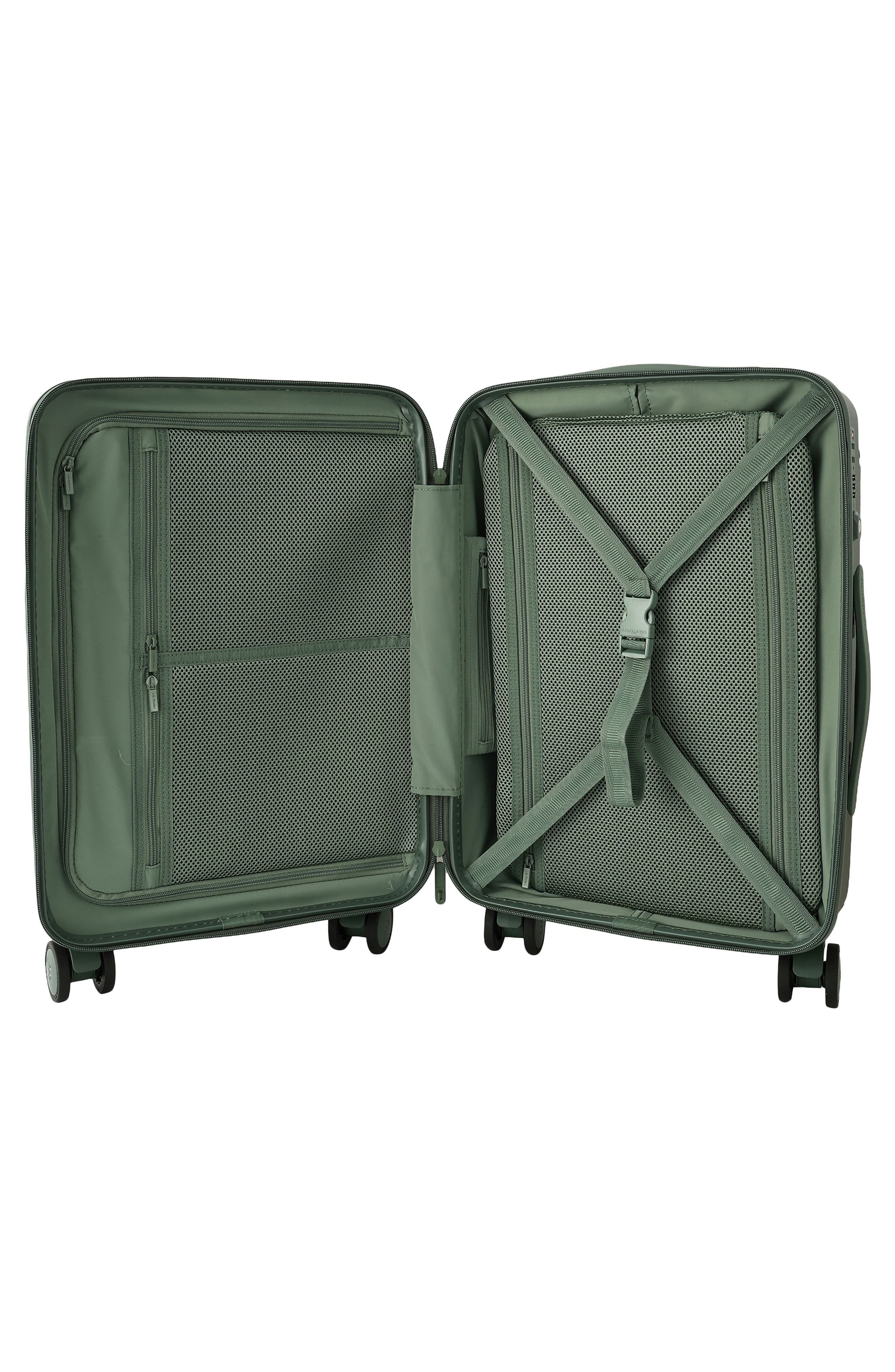 Hedgren Nostos Matte Spinner Carry-On, Alternate, color, Pine