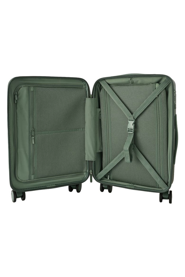Nostos Matte Spinner Carry-On, Alternate, color, PINE