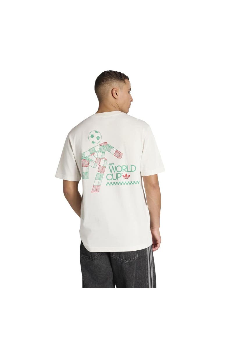 adidas Men's adidas  White 1990 FIFA World Cup Ciao Mascot T-Shirt, Alternate, color, White