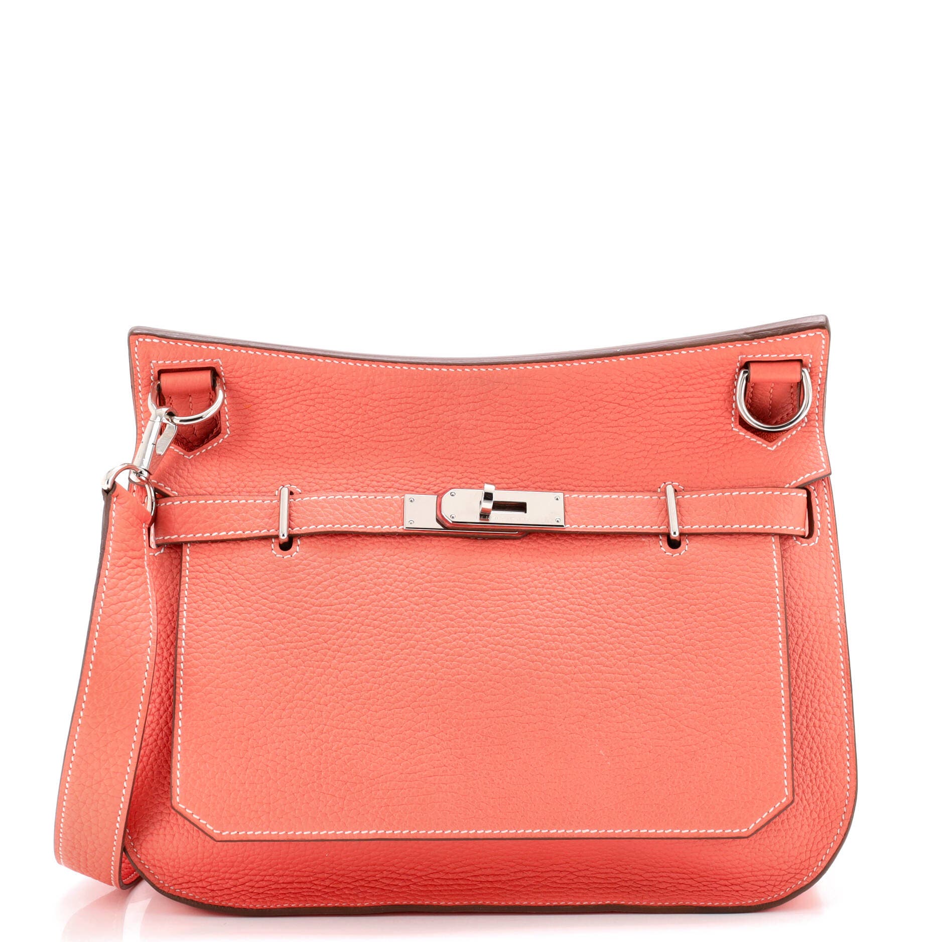 Pre-Owned Hermes Jypsiere Bag Clemence 28, Main, color, Crevette