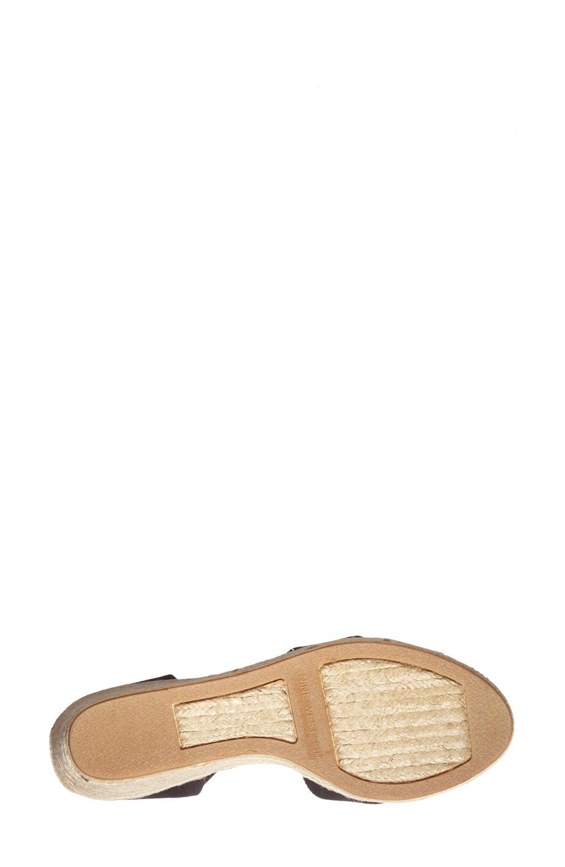 Nine West 'Renu' Espadrille Wedge Sandal, Alternate, color, 