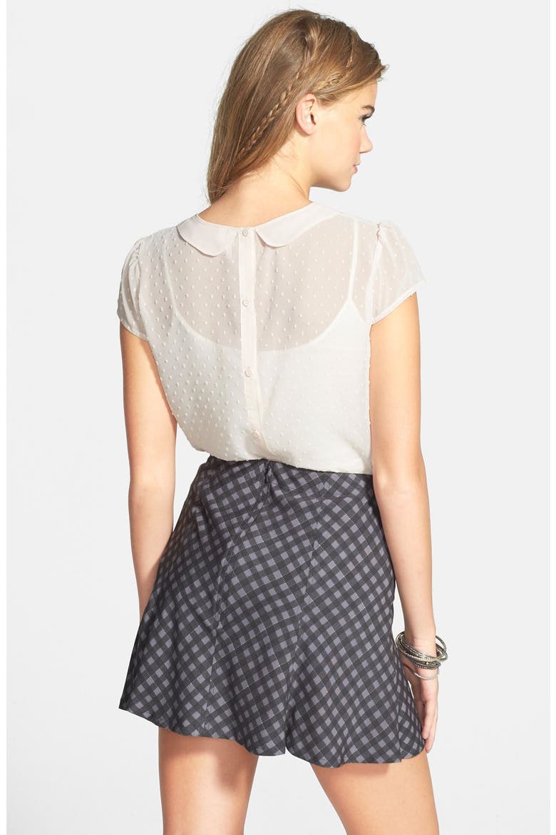 Plaid Flared Skirt, Alternate, color, GREY KING PLAID