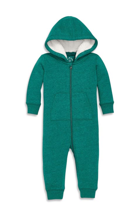 Baby Teddy Fleece-Lined Zip Romper
