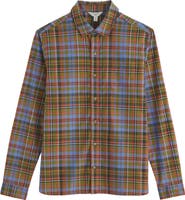 Seasalt Cornwall Goosander Plaid Organic Cotton Twill Button-Up Shirt
