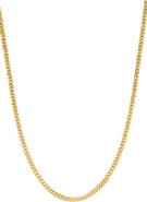 EFFY Gold Plated 925 Sterling Silver Curb Chain Necklace