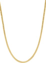 EFFY Gold Plated 925 Sterling Silver Curb Chain Necklace
