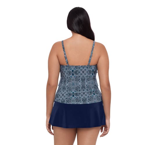 Trimshaper Lena 4 Tier Ruffle Tankini Swim Top