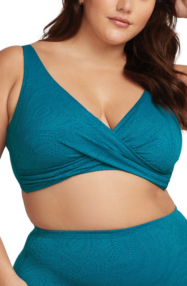 Artesands La Traviata Delacroix Cross Front D-Cup & Up Bikini Top, Main, color,