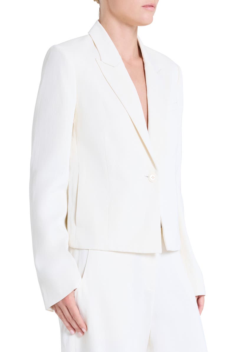 TWP Sawyer Boxy Crop Blazer, Alternate, color, Bone