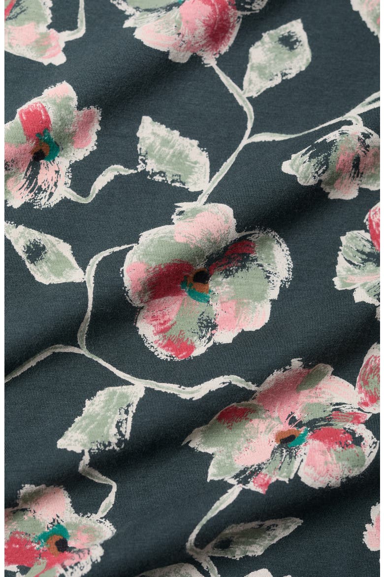 Wreathe Organic Cotton Tunic, Alternate, color, ARTIST CAMELLIA COPP