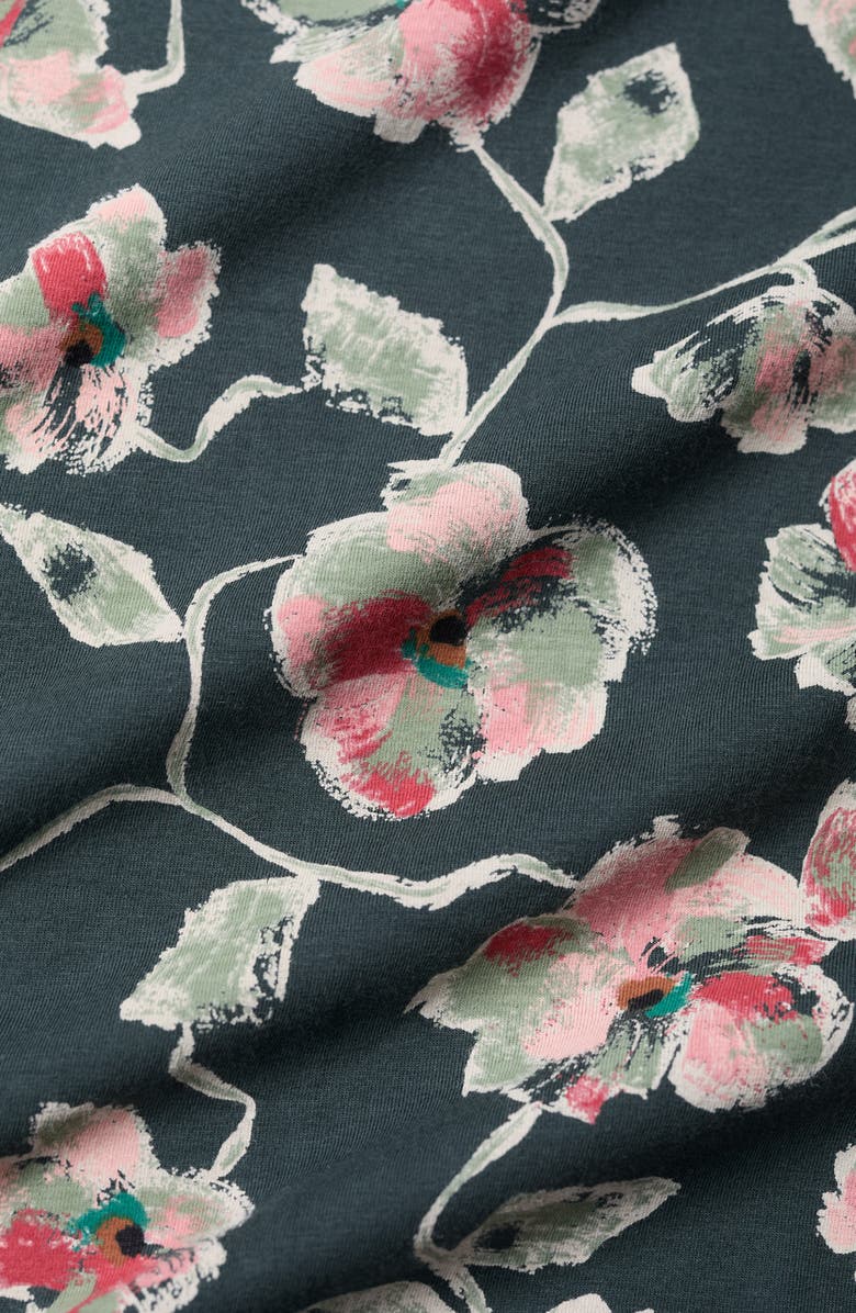 Seasalt Cornwall Wreathe Organic Cotton Tunic, Alternate, color, Artist Camellia Coppice