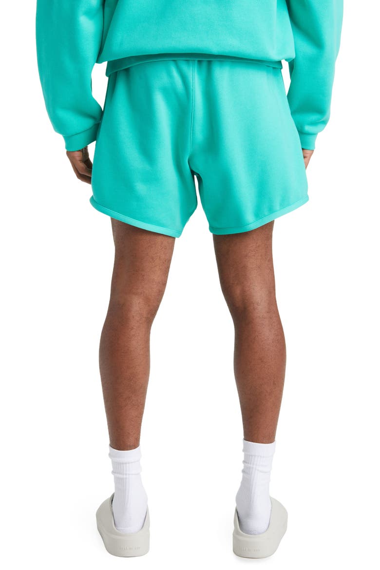 Cotton Blend Sweat Shorts, Alternate, color, MINT LEAF