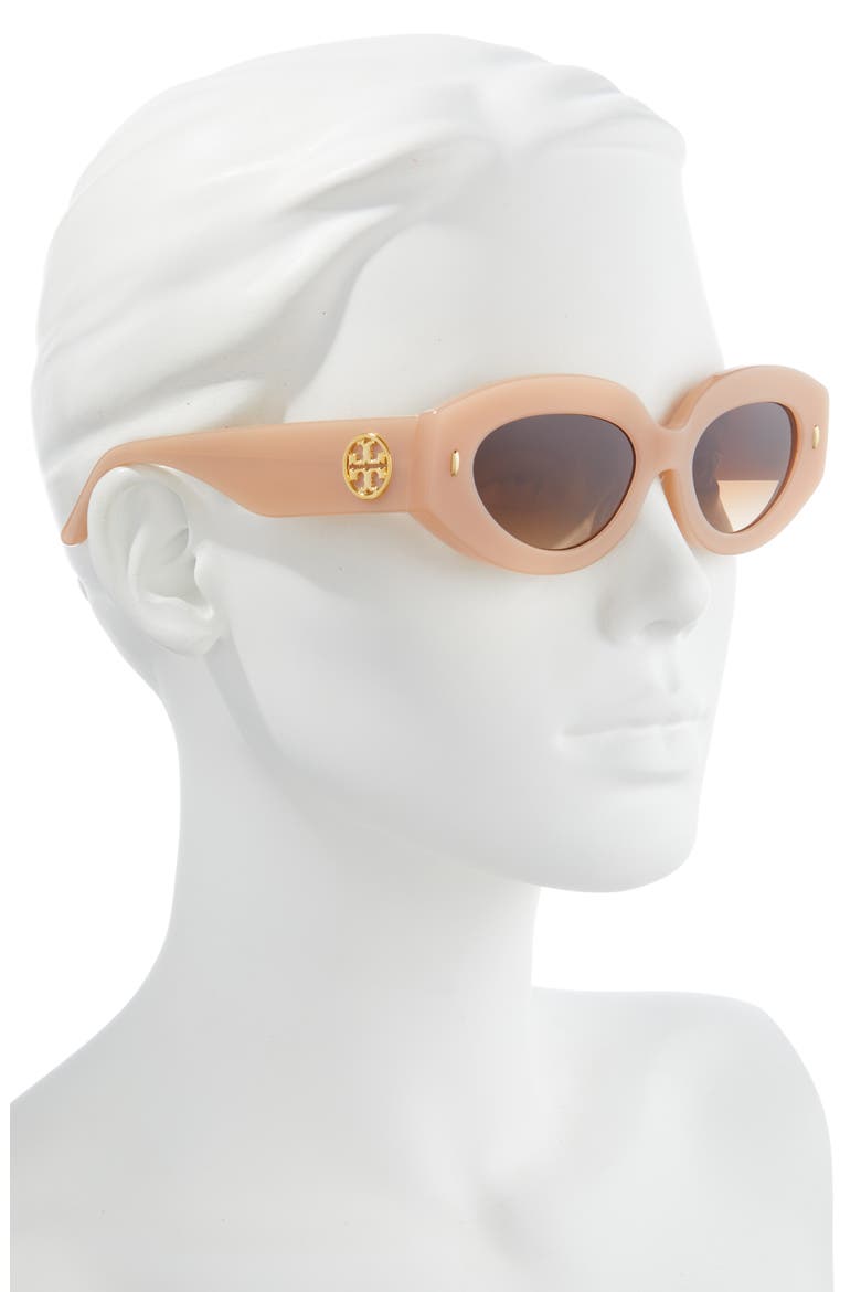 51mm Gradient Cat Eye Sunglasses, Alternate, color, NUDE