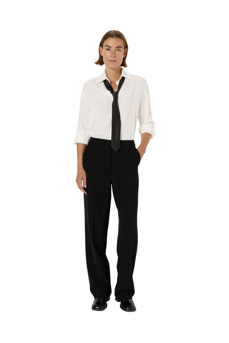 Cybele Straight Suit Pants, Alternate, color, Black