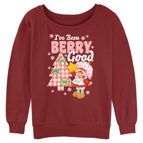 Junior's Christmas Berry Good Raglan Sweatshirt