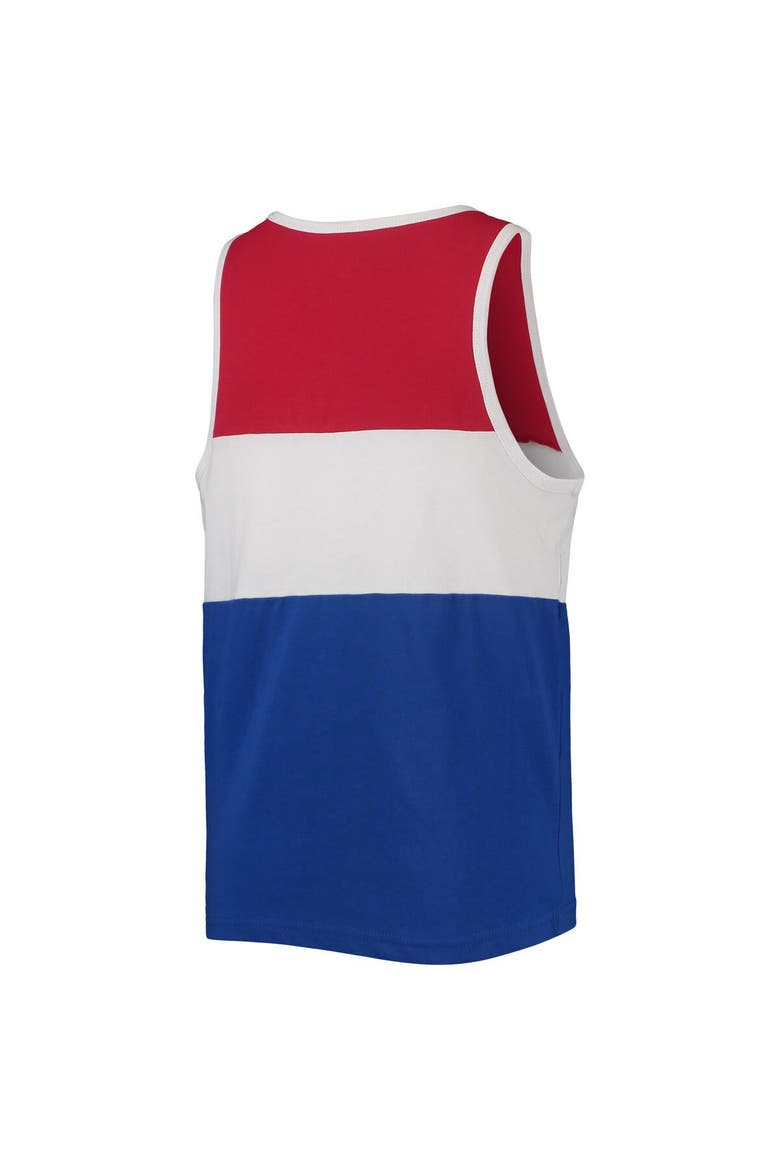 Youth Mitchell & Ness Royal/Red Philadelphia 76ers Hardwood Classics Special Script Tank Top, Alternate, color, Royal