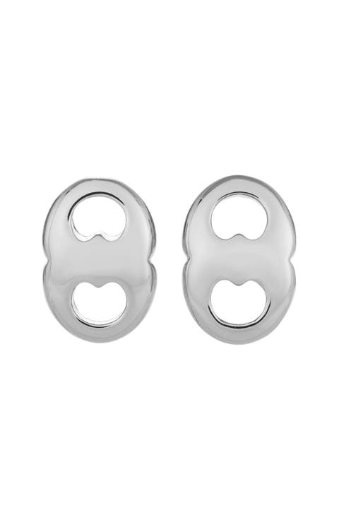 Gemini Link Stud Earrings