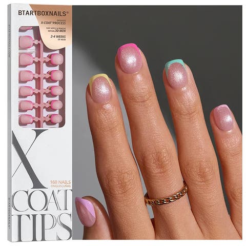 Soft Gel Nail Tips XCOATTIPS® French Brighter Pastel - Cat-Eye Base Collection