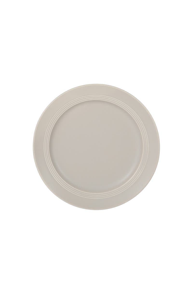 Soleil 12 Piece Stoneware Plates and Bowls Dinnerware Set, Alternate, color, Chateau Grey