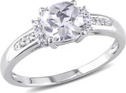 Julianna B. Cushion-Cut Gemstone & Diamond Ring 10k