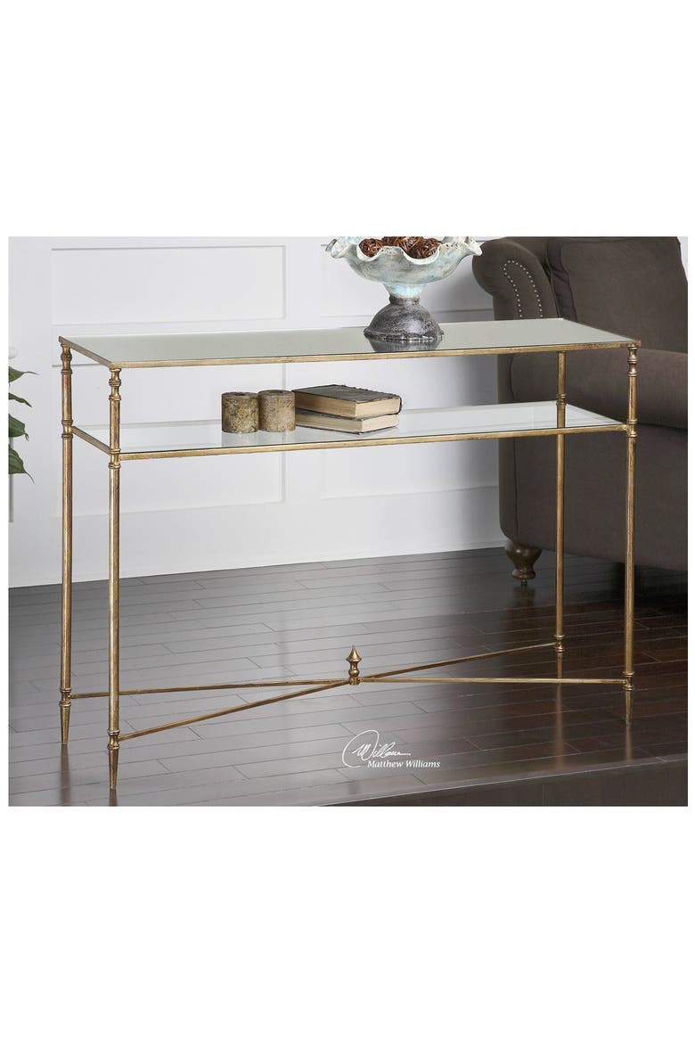 'Henzler' Mirrored Console Table, Alternate, color, GOLD