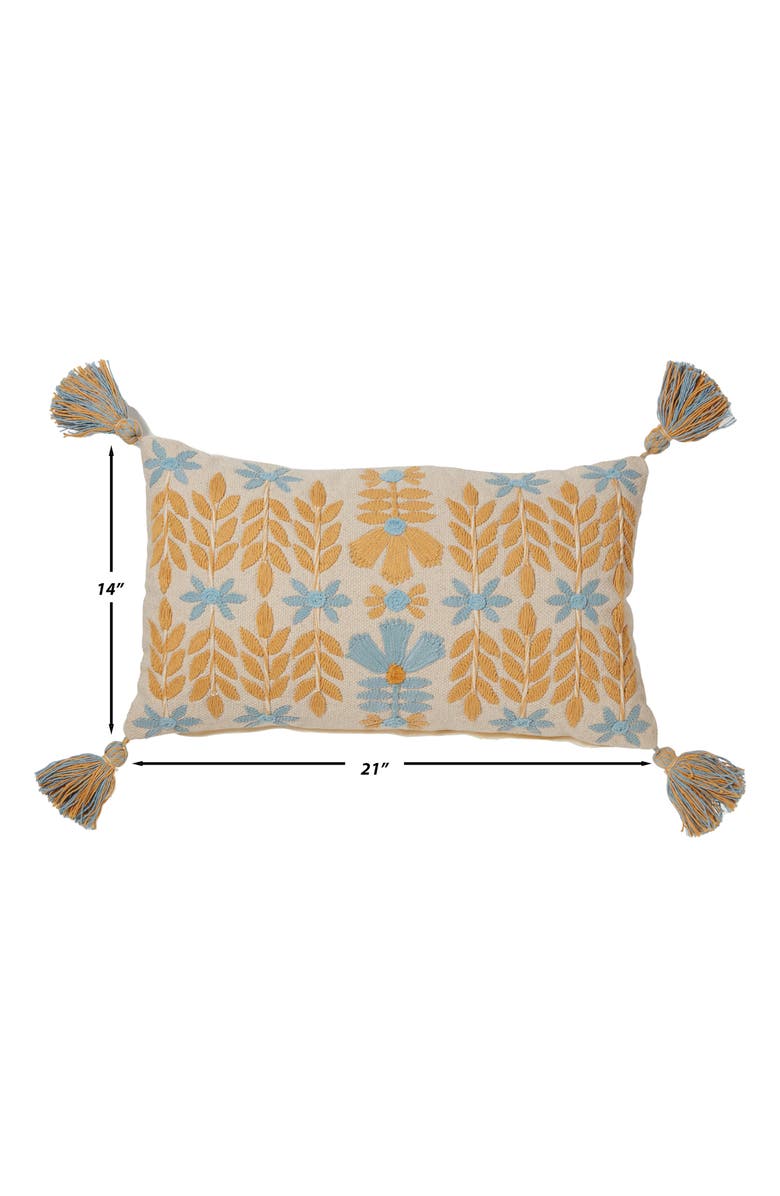 ROSELLI TRADING COMPANY Stockholm Days Throw Pillow, Alternate, color, Yellow Multi