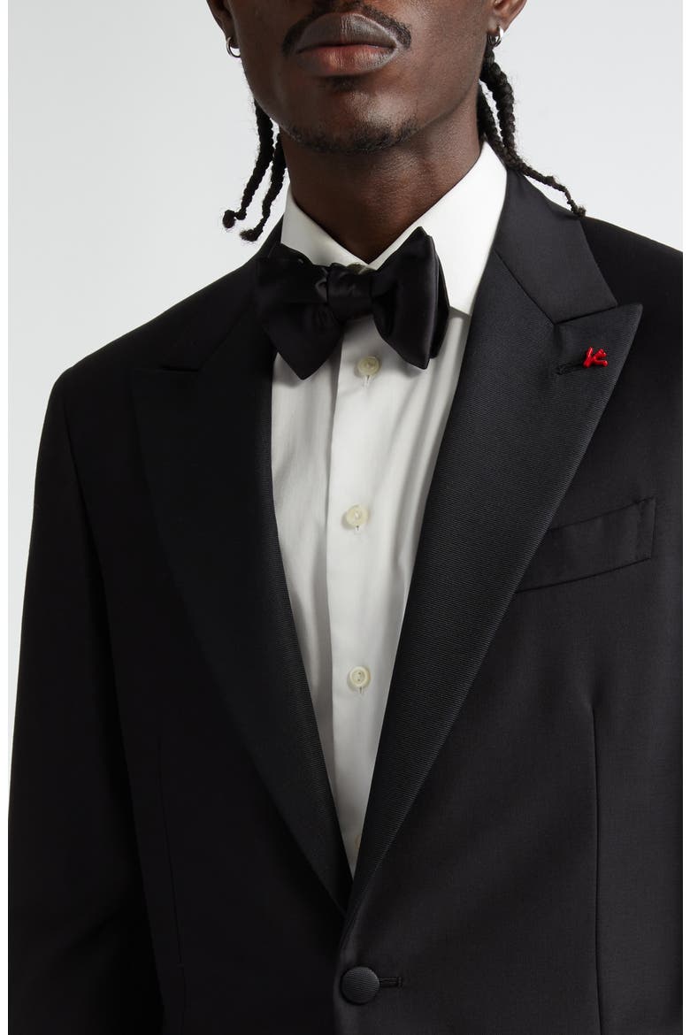 Sanita Wool Tuxedo, Alternate, color, BLACK
