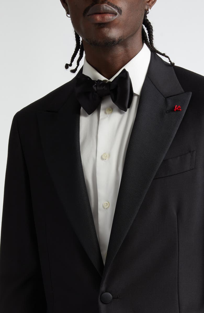 ISAIA Sanita Wool Tuxedo, Alternate, color, Black