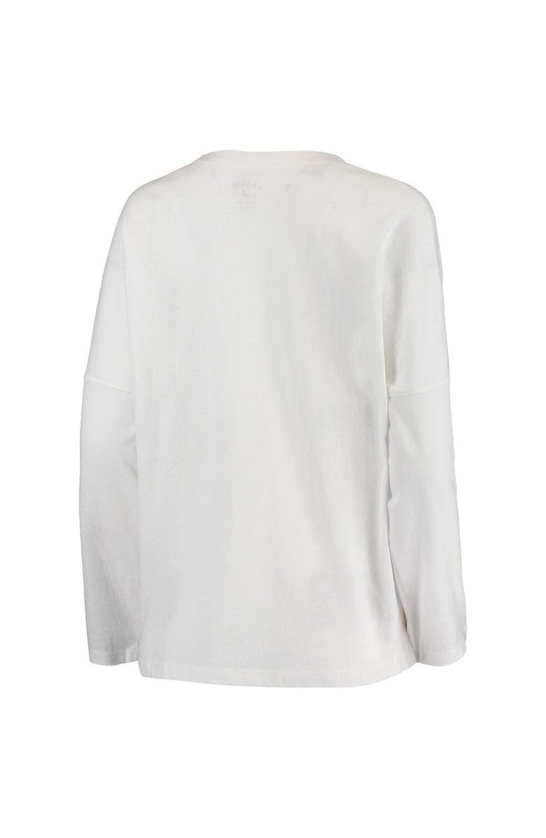 LEAGUE COLLEGIATE WEAR Women's League Collegiate Wear White Kentucky Wildcats Clothesline Oversized Long Sleeve T-Shirt, Alternate, color,