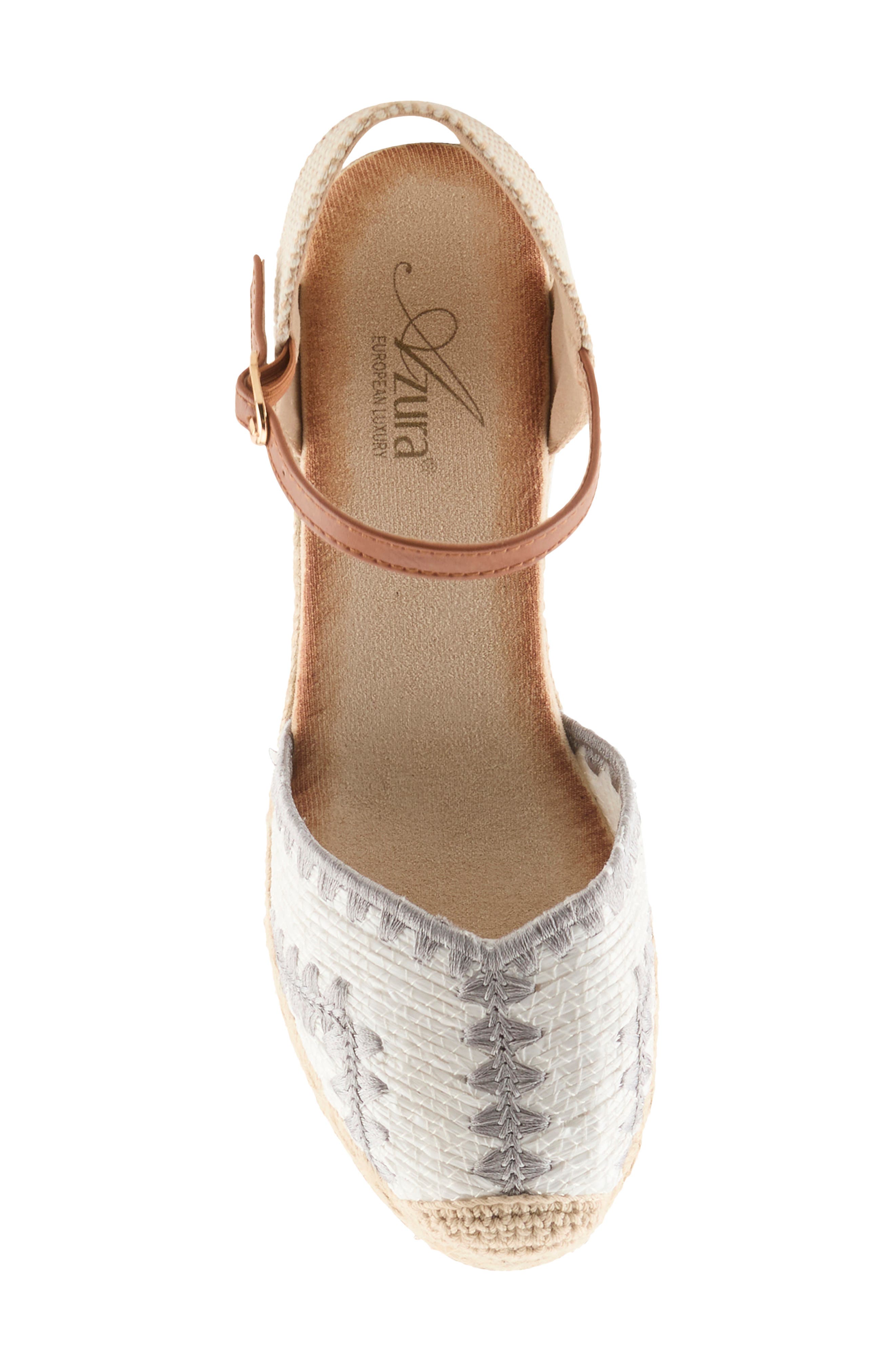 Adrina Espadrille Wedge, Alternate, color, WHITE MULTI