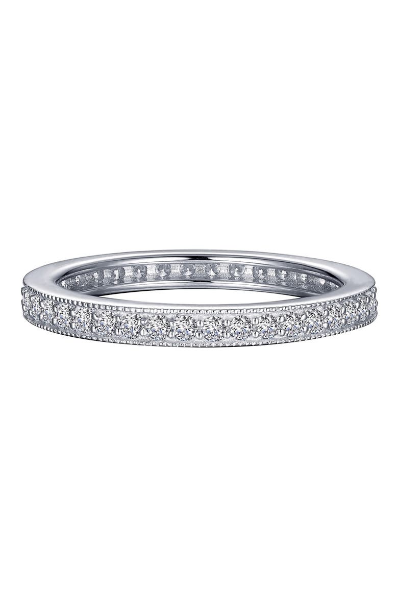 Stackable Eternity Band Ring, Main, color, SILVER/CLEAR